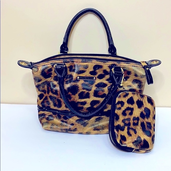 Franco Sarto Handbags - Franco Sarto | Mini Leonard Print Handbag + Change Purse | Travel Bag Set Case